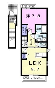 クレーヴの間取り画像
