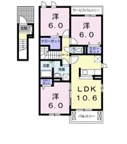 クオリス西里の間取り画像