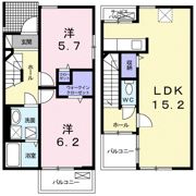 アンジュ ジェルメの間取り画像