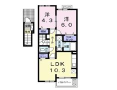 ラブリーの間取り画像