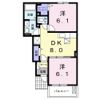 サフラン Bの間取り画像