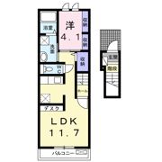 リヴェール松江の間取り画像