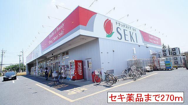 近くのセキ薬品まで270m（徒歩4分）