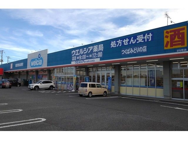 近くのウエルシアつくばみどりの店まで700m（徒歩9分）