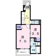 パール長田Aの間取り画像