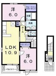 マ・シェリーミントAの間取り画像