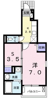 カーサ・フェリーチェ E－Ⅰの間取り画像