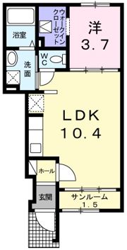 こすもす加賀野の間取り画像
