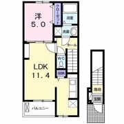 クラール南矢三Aの間取り画像