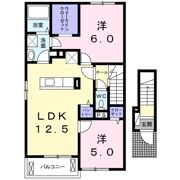 クラール南矢三Bの間取り画像