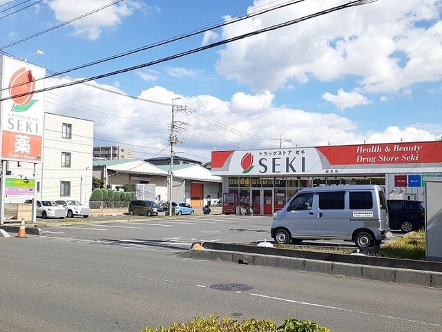 近くのドラッグストアセキ　曲本店まで800m（徒歩10分）