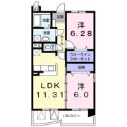アビタシオン グラースの間取り画像