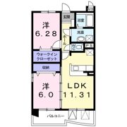 アビタシオン グラースの間取り画像
