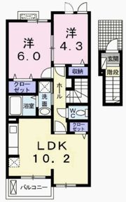 アンソレイユⅡの間取り画像