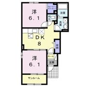 おおぎガーデンⅠの間取り画像