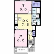 スマイリー鴨島 Aの間取り画像