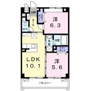 コーポYAKAゆひばるⅡの間取り画像
