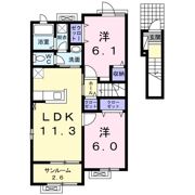 リーフU・Tの間取り画像