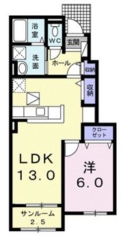 アリエル・ヴィオラCの間取り画像