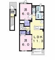 ラガールハイム千代川の間取り画像