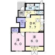 リブレ秋吉Bの間取り画像