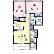 サニー コートⅡの間取り画像