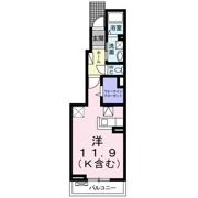グリュックスBの間取り画像