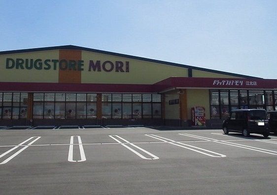 近くのドラッグストアモリ江北店まで850m(徒歩11分)