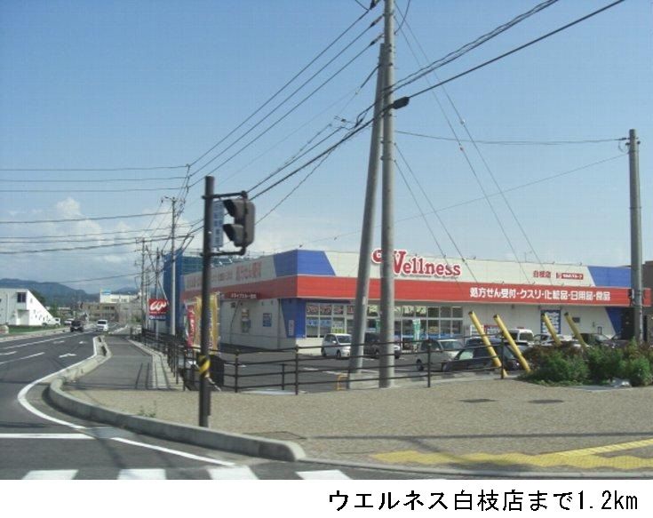 近くのウエルネス白枝店まで1,200m(徒歩15分)