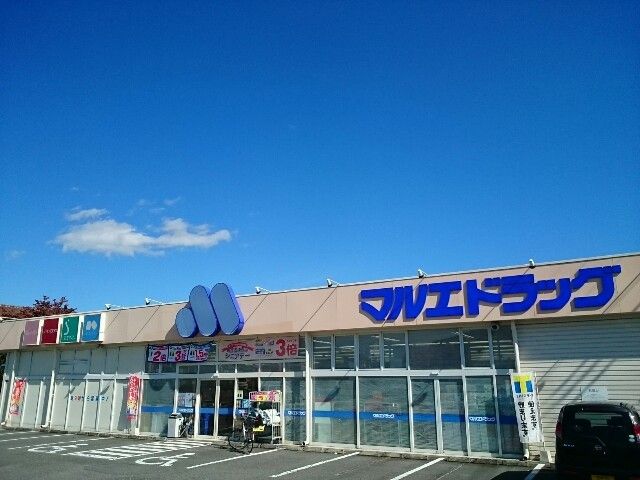 近くのマルエドラッグ群馬町店まで750m（徒歩10分）