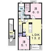 ビ・オーラ千（SEN）の間取り画像