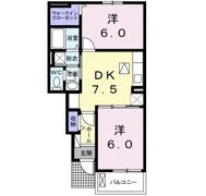 カーサ・ボナール Aの間取り画像