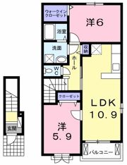 ソレアードAの間取り画像