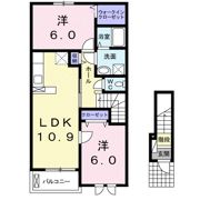 サン・ボヌール ヤナイ Aの間取り画像