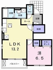 ピアチェーヴォレⅡの間取り画像