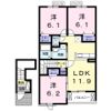 La Luce．S．Ⅱの間取り画像