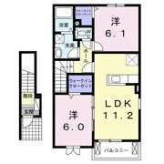 シャン・ドゥ・フルール Aの間取り画像