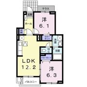 ルミエールⅠの間取り画像