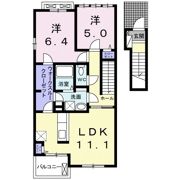 グランセル笹木野Aの間取り画像