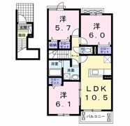 ル・シアン サキタの間取り画像