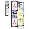 エスポワール輪之内Ⅱの間取り画像