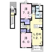 エスポワール輪之内Ⅱの間取り画像