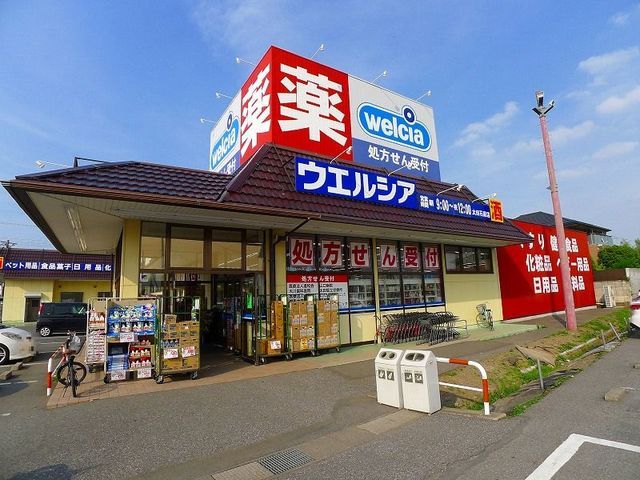 近くのウェルシア太田韮川店まで600m（徒歩8分）