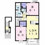 ボヌール Dの間取り画像