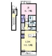 ティーズヴィラ八田の間取り画像