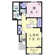 リヴィエール ドゥの間取り画像