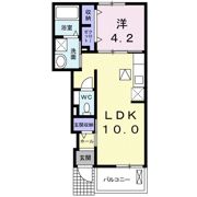 ロード早水 Ⅱの間取り画像