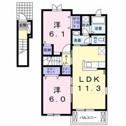 グレーシア Bの間取り画像