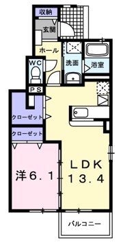 ウエスト・モイⅠの間取り画像