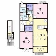 フラン ベルの間取り画像